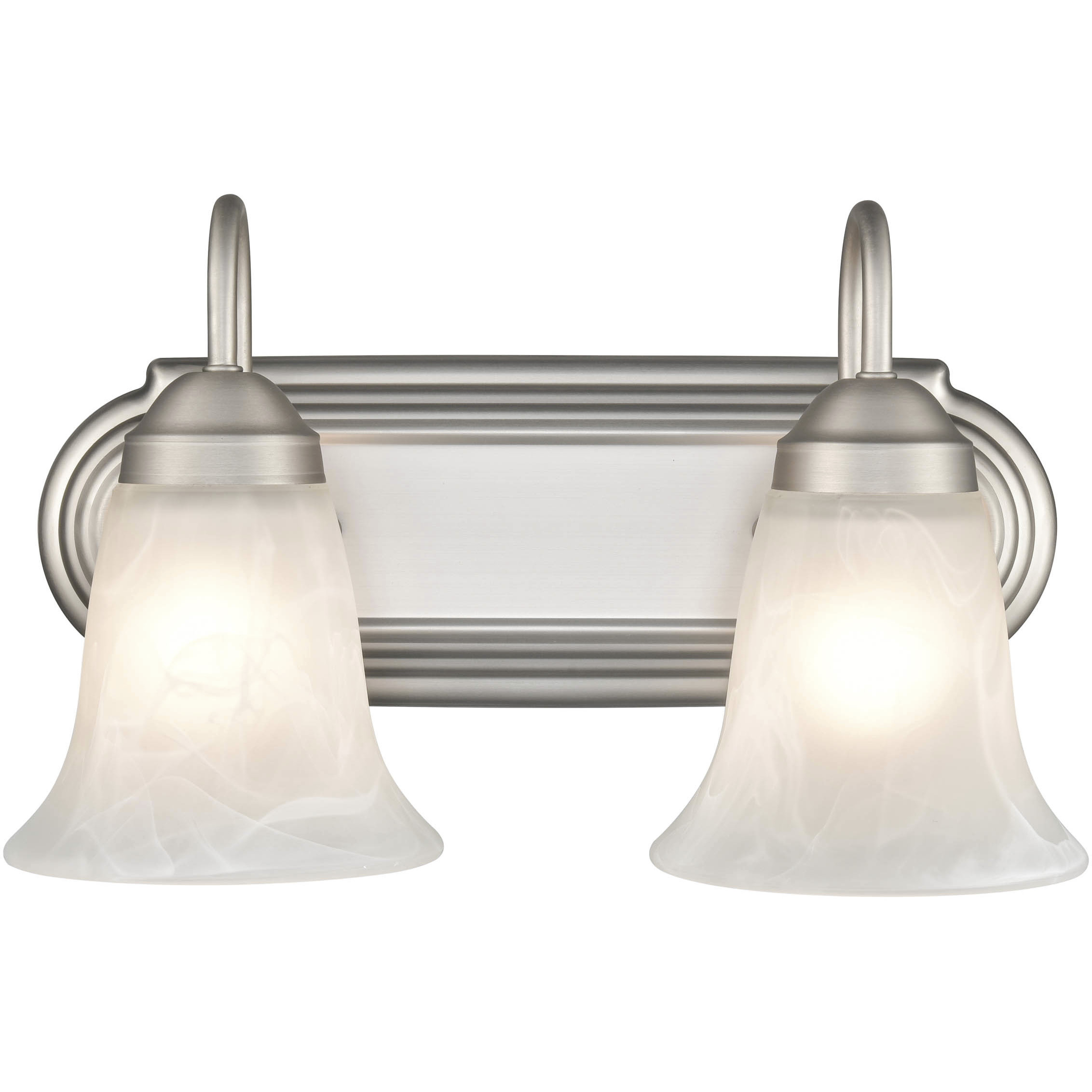 Compana 2 Light 14 inch Satin Nickel Bathroom Vanity Light Wall Light
